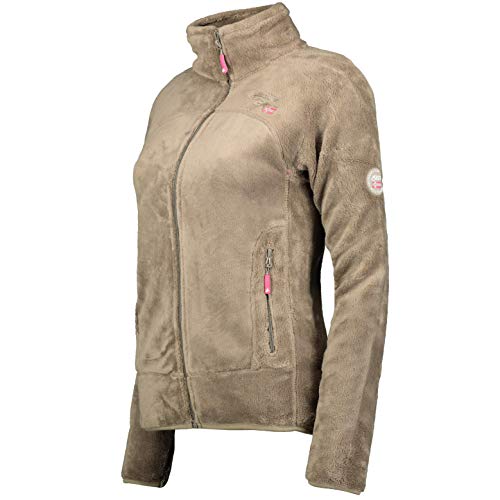 Geographical Norway Upaline - Chaqueta de forro polar, para mujer, Mujer, WR624F/GN, marrón, medium