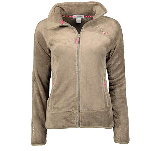 Geographical Norway Upaline - Chaqueta de forro polar, para mujer, Mujer, WR624F/GN, marrón, medium