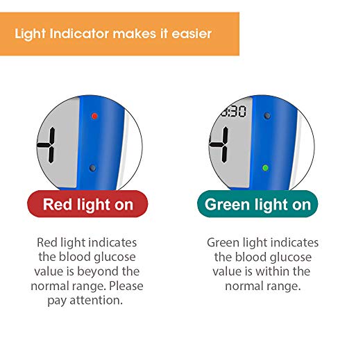 Glucosa en sangre kit de control de la diabetes kit Safe Accu2 de prueba de azúcar en sangre kit Codefree Pack 50 tiras para diabéticos-en mg/dL