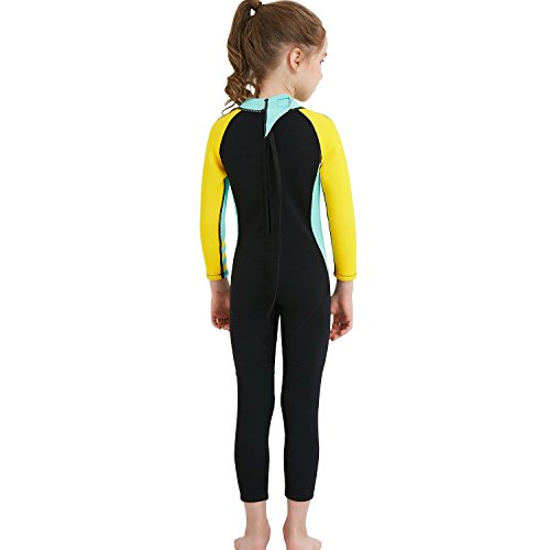 Gogokids Traje de Neopreno para Niños Niñas - Traje de Buceo de Una Pieza 2.5mm Neopreno Ropa de Natación UV 50+ Protección Solar