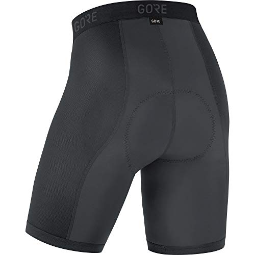 GORE WEAR C3 Mallas de ciclismo cortas para hombre con badana, XL, negro