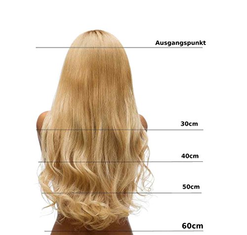 Hair2Heart 50 x 0.5g Extensiones de queratina - 30cm, colore #99j caoba, liso