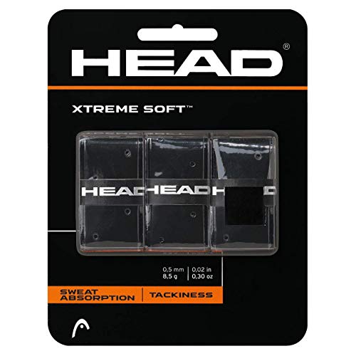 Head Xtremesoft Overgrip de Tenis, Unisex Adulto, Negro, S