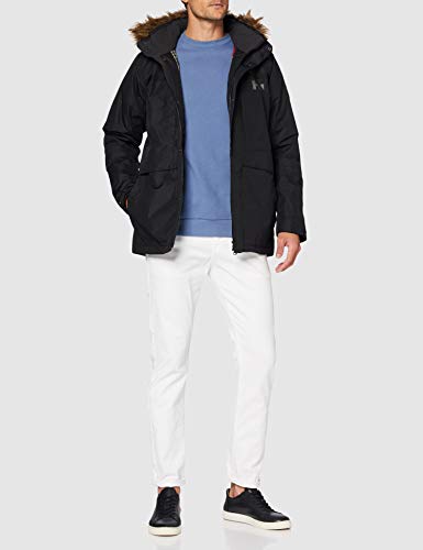 Helly Hansen COASTAL 2 Parka - Parka acolchada impermeable para hombre, color negro, talla M