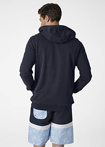 Helly Hansen Logo Hoodie Sudadera para hombre con capucha, sudadera casual de algodón para uso diario y actividades al aire libre