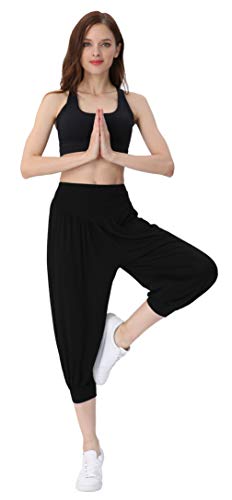 Hoerev F0017A05_Blue_XS - Pantalones para Mujer, Color Negro, Talla Small