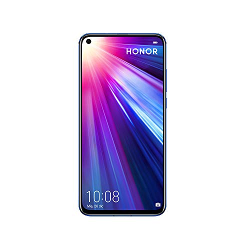 Honor View 20 - Smartphone (Pantalla de 6,4’’, cámara trasera 48 MP, cámara frontal 25 MP, 6GB RAM, 128 GB, batería 4000mAh) + Honor Cover, color Azul [Versión Española, Exclusivo Amazon]