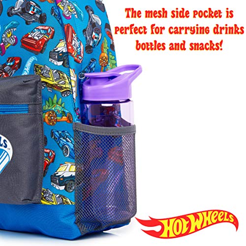 Hot Wheels Mochilas Escolares, Material Escolar para Niños, Mochila Infantil con Estampados de Coches para Colegio Viajes Deportes, Regalos Originales para Niños Niñas y Adolescentes