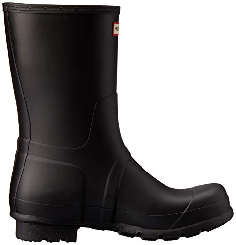 Hunter Short, Botas de Lluvia Unisex Adulto, Black, 42 EU