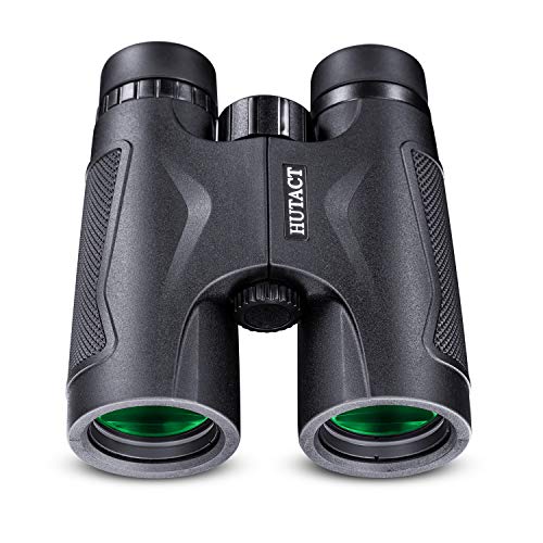 HUTACT Prismáticos Pequeños, Ultra HD 10X42, Lentes Completamente Cubiertos con Multicapa FMC, Adecuados para Viajes al Aire Libre, Observación de Animales y la Mejor Opción para Ver un Concierto.