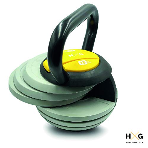 HxG Pesa Rusa o Kettlebell Ajustable de 2,5 a 18 kg