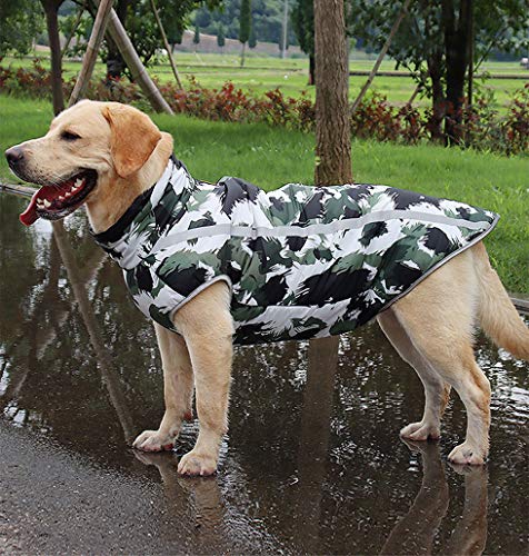 Idepet Chaqueta para Perros, Abrigos para Perros cálidos Chaquetas para Perros pequeñas, Medianas y Grandes Chaleco para Nieve a Prueba de Viento Ropa para Perros Traje con Orificio para arnés