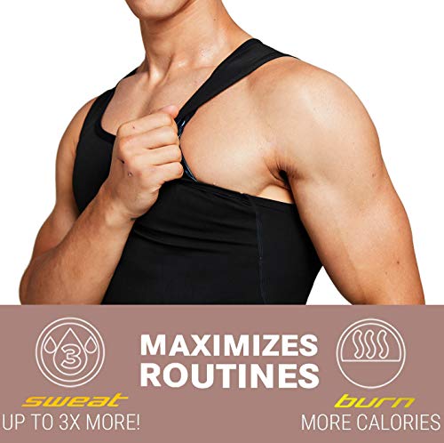 IFLOVE Body Shaper Adelgazante para Hombre, Camiseta sin Mangas para Entrenamiento, Camisa para Adelgazar, Sauna, Chaleco de polímero Mejorado