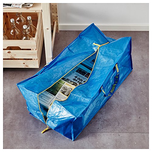 Ikea Frakta Storage Bag, Blue, 4 Pack