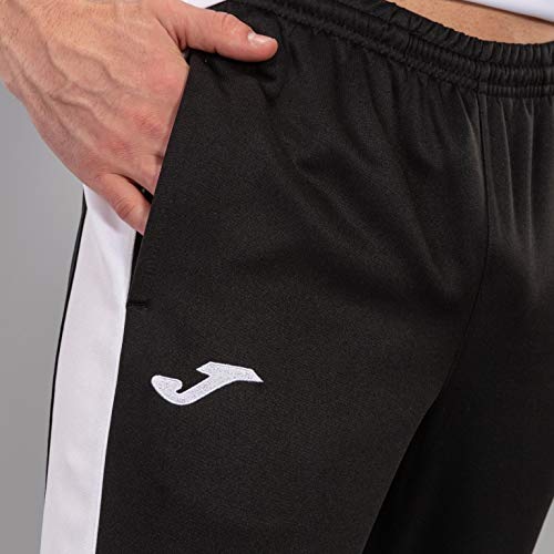 Joma Pantalon Championship IV Largo, Hombres, Negro (Black/White), M