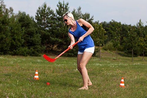 Juego de Hockey, 2 Palos de Hockey y 2 Pelotas Ø 70 cm