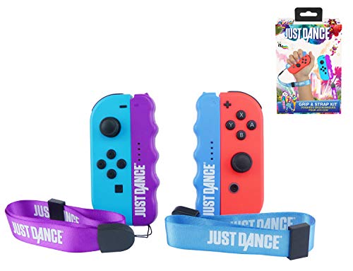 Just Dance 2019 Tiradores ergonómicos Pack de carcasas con correas ajusstables para Joycons Nintendo Switch