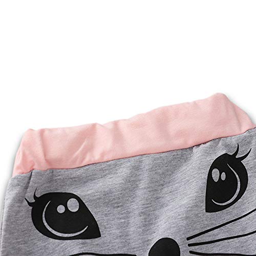 K-youth Ropa Bebé Niña Conjunto Niña Pantalon y Top Fiesta Bebé Niña Niños Mamelucos de Manga Larga de Conejo de impresión Elegante Otoño Ropa para Bebe Niña Recien Nacido Baratos(Rosa, 0-6 Meses)