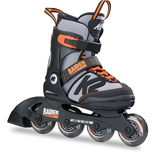 K2 Skate Raider- Patines, color: negro naranja, 29-34 EU