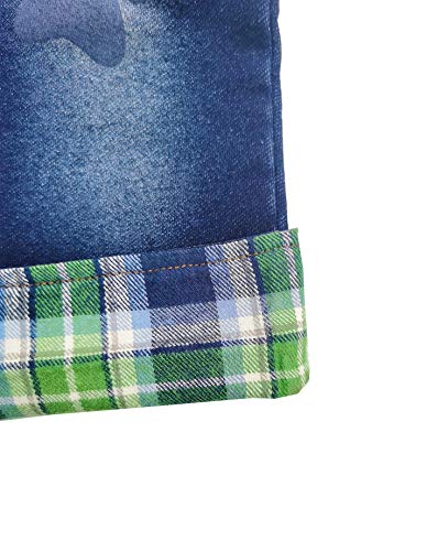 Kidscool Space Bebé de Algodón 3D de dibujos animados Suave Tejidos Jeans Monos - azul - 12 -18 meses