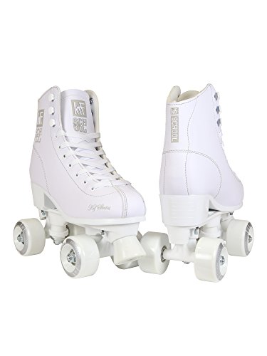 KRF The New Urban Concept Patines Roller School PPH Velcro, Unisex niños, White (Blanco), 32