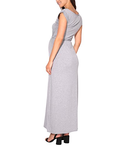 KRISP Vestido Mujer Tallas Grandes Largo Barato Casual Ibicenco De Día Ropa Hippie Online Ofertas, (Gris (3269), 38 EU (10 UK)), 3269-GRY-10