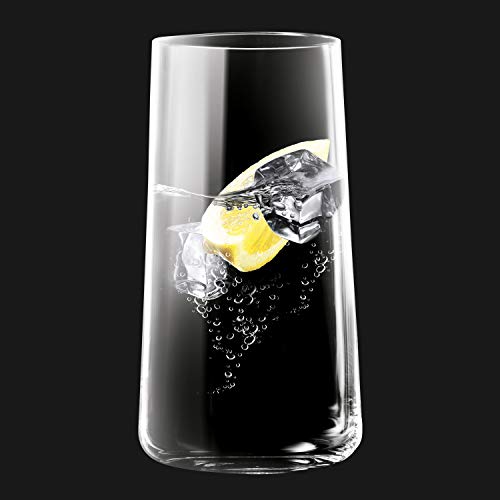 Krosno Grande Vasos de Agua Highball | Set 6 Piezas | 540 ML | Avant-Garde Collection Uso en Casa, Restaurante y en Fiestas | Apto para Microondas y Lavavajillas