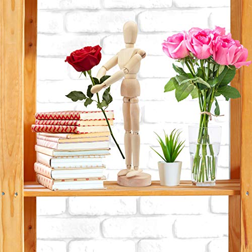 Kurtzy Maniquí de Madera 30,5 cm Cuerpo Humano Figura Articulada para Dibujo - Muñeco Madera Articulaciones Flexibles Artista - Muñeco Articulado Unisex Bocetos y Pinturas - Perfecto para el Hogar