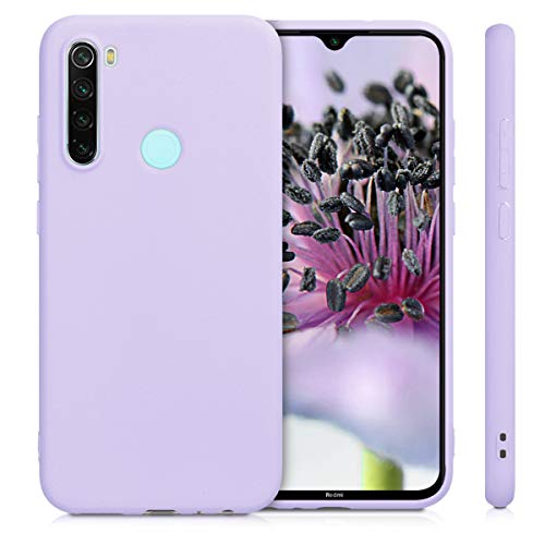 kwmobile Funda Compatible con Xiaomi Redmi Note 8 - Carcasa de TPU Silicona - Protector Trasero en Lila