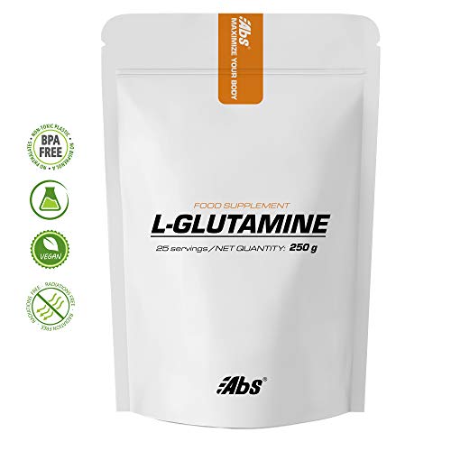 L-GLUTAMINA EN POLVO * 25 raciones / 250 g * Recuperación después del ejercicio físico, sistema inmune, dolor muscular * Garantía de satisfacción o reembolso * Fabricado en Francia