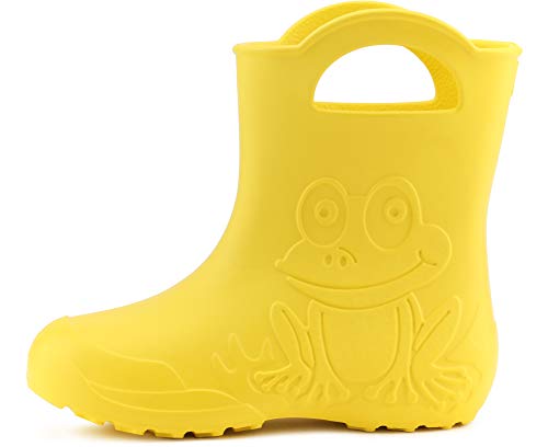 Ladeheid Botas de Agua en EVA Unisexo Niños Niñas LA-CA-01 (Amarillo, 24/25 EU)