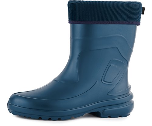 Ladeheid Botas de Agua Termicas en EVA Unisex Niños LA-800-2017 (Metal Azul/Marino, 37 EU)