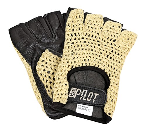 Lampa, 1 Media Dedo Pilot-Guantes de conducción XL Negro