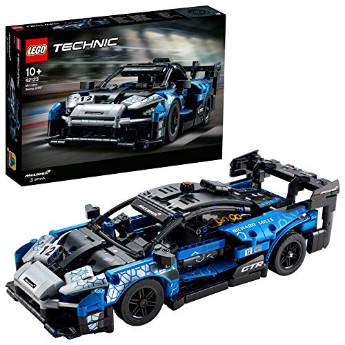 LEGO 42123 Technic McLaren Senna GTR, Coches de Carreras, Modelo Coleccionable, Set de Construcción de Vehículos