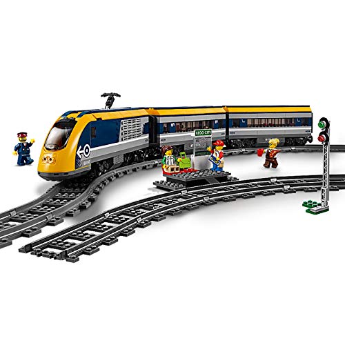 LEGO City - Tren De Pasajeros, Maqueta de Juguete Ferroviario con Control Remoto por Bluetooth, Incluye Minifigura del Maquinista y Varios Pasajeros (60197)