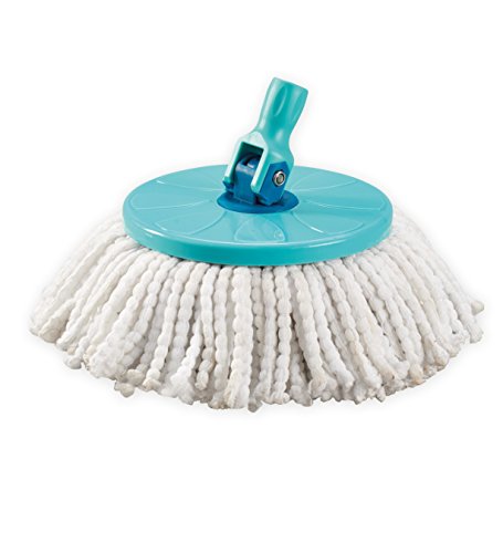 Leifheit 7117-Recambio Cabezal Clean Twist Disc mop, Compuesto, Multicolores, 22.5x26x4 cm