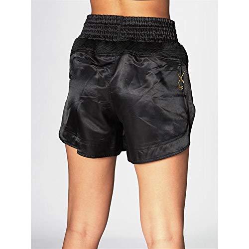 Leone 1947 - Pantalones Cortos Kick-Thai para Mujer, Color Negro, Mujer, ABE21, Negro, M