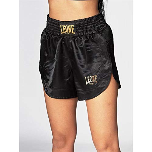 Leone 1947 - Pantalones Cortos Kick-Thai para Mujer, Color Negro, Mujer, ABE21, Negro, M