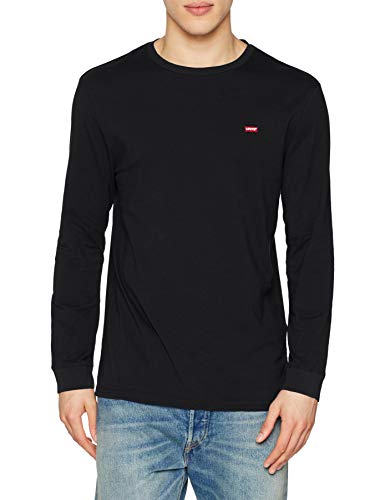 Levi's LS Original Hm tee Camiseta, Black, M para Hombre