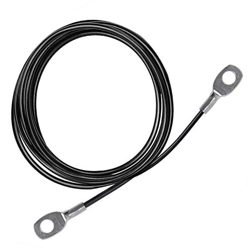 LFJ Cable de Acero para Fitness, Cuerda Gimnasio Alambre Resistente Poleas para Cables Máquina Accesorios Gym en Casa Equipo de Levantamiento de Pesas (2,5m)