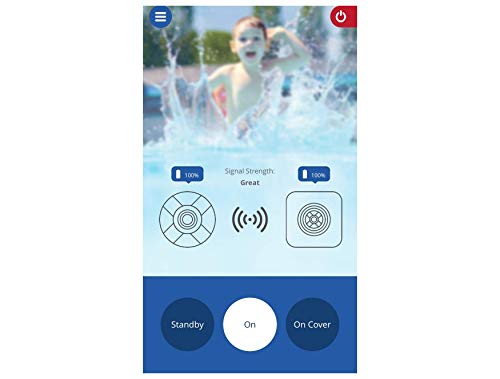 Lifebuoy Sistema de Alarma para Piscina Inteligente controlada por App - Potente Sirena - No Requiere instalación