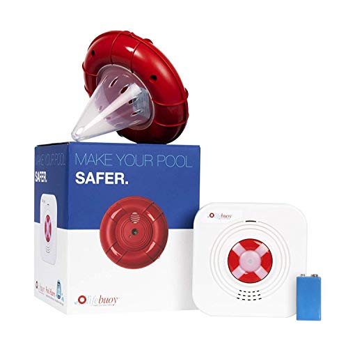 Lifebuoy Sistema de Alarma para Piscina Inteligente controlada por App - Potente Sirena - No Requiere instalación