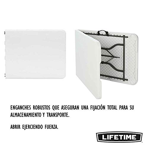 LIFETIME 80471 - Mesa plegable multiusos resistente 184 x 76 x 73,5 cm UV100