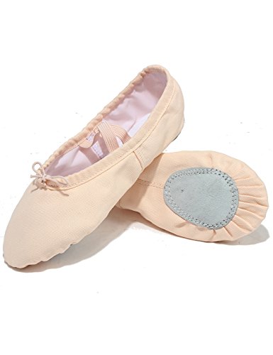 Lily's Locker- Zapatillas de Ballet clásico de Suela Partida Zapatillas Media Punta de Ballet Danza para Niña y Adultos(28, Rosa Claro)