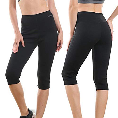 Litthing Pantalones para Adelgazar Neopreno Mujer Deportivos Pantalones Sauna Pantalón de Sudoración Adelgazar Pantalón Quema Grasa Mallas Termicos de Neopreno