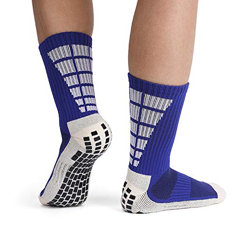 Lixada 1 Par / 3 Pares Calcetines de Fútbol Antideslizantes para Hombres Calcetines Deportivos de Tubo Alto de Fútbol