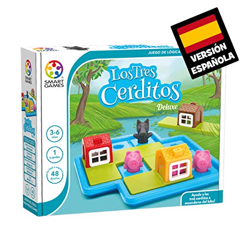 Los 3 cerditos (Smart games) – Juego educativo para niños, rompecabezas para niños, puzles infantiles, juego de mesa para niño, puzzle educativo, smartgames