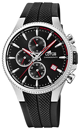 Lotus 18621/2 - Reloj Cronógrafo para Hombre, de Cuarzo con Correa en Caucho