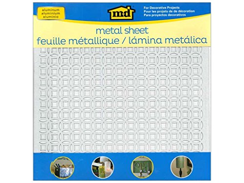 M-D Hobby & Craft Aluminio Chapa de Metal (30,4 x 30,4 cm, elíptica