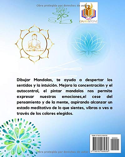 Mandalas para Meditaciones: mandala para colorear para adultos, Mándalas para meditar, relajación, Fácil de Colorear, Mándalas diseñado para relajarte ... para adultos, Meditación, concentración